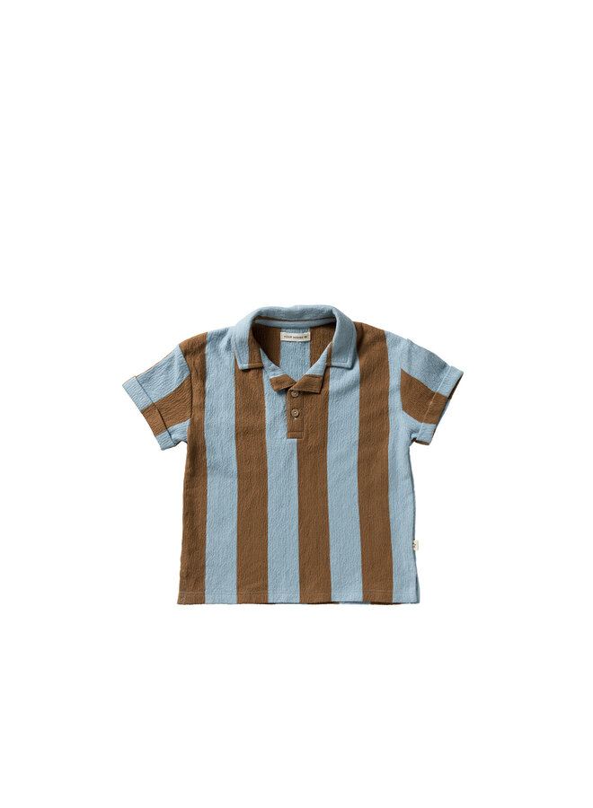 Terry Stripe | Loose Polo Multicolor