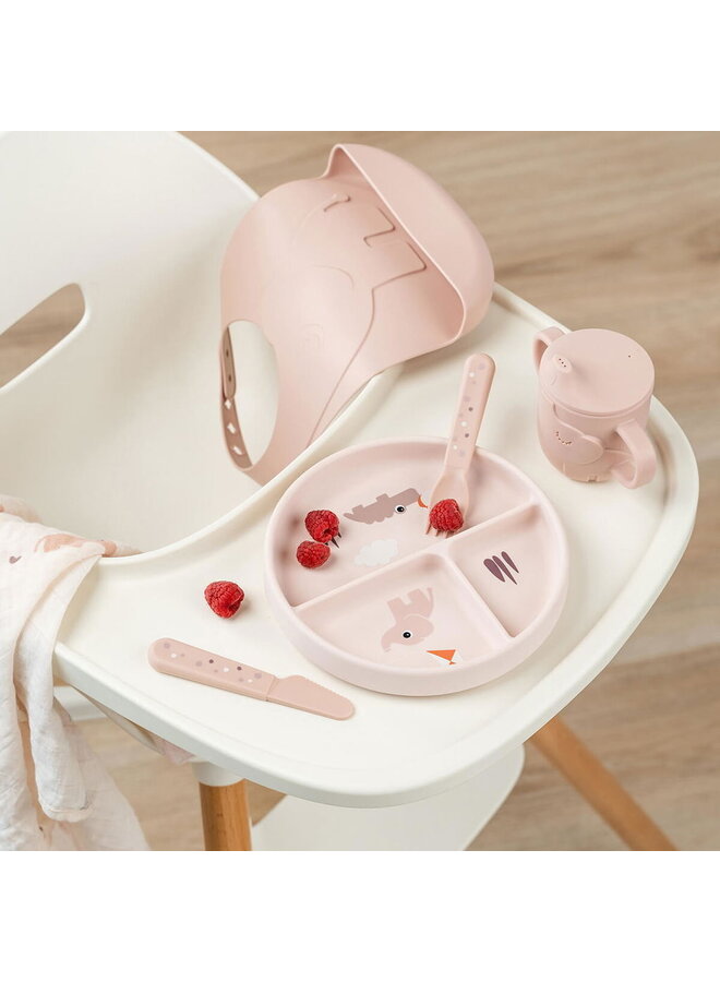 Stick&Stay compartment plate Playground Powder