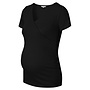 Sanson nursing rib top SS - Black