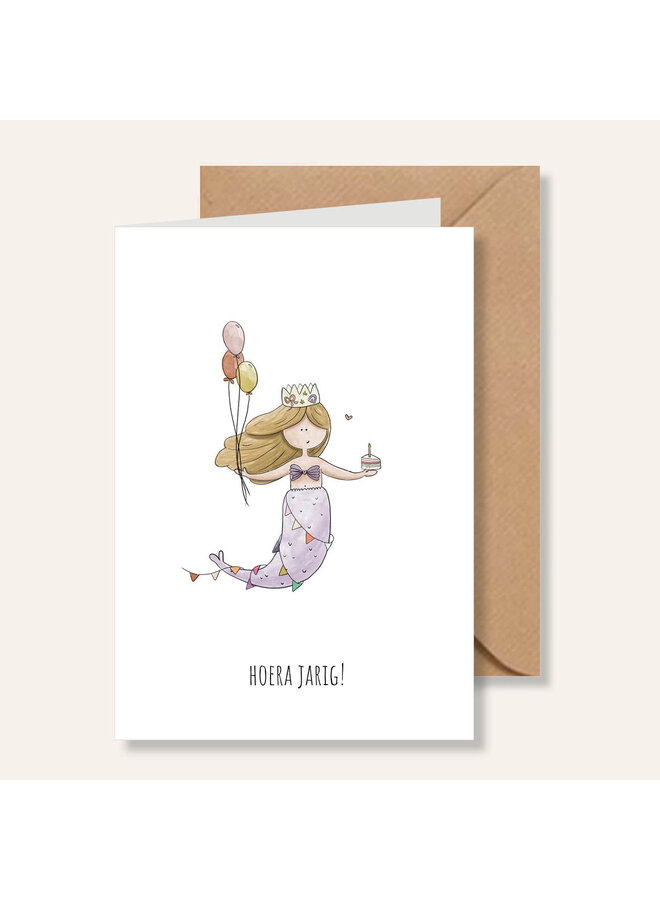 Juulz illustrations - Hoera Jarig Zeemeermin