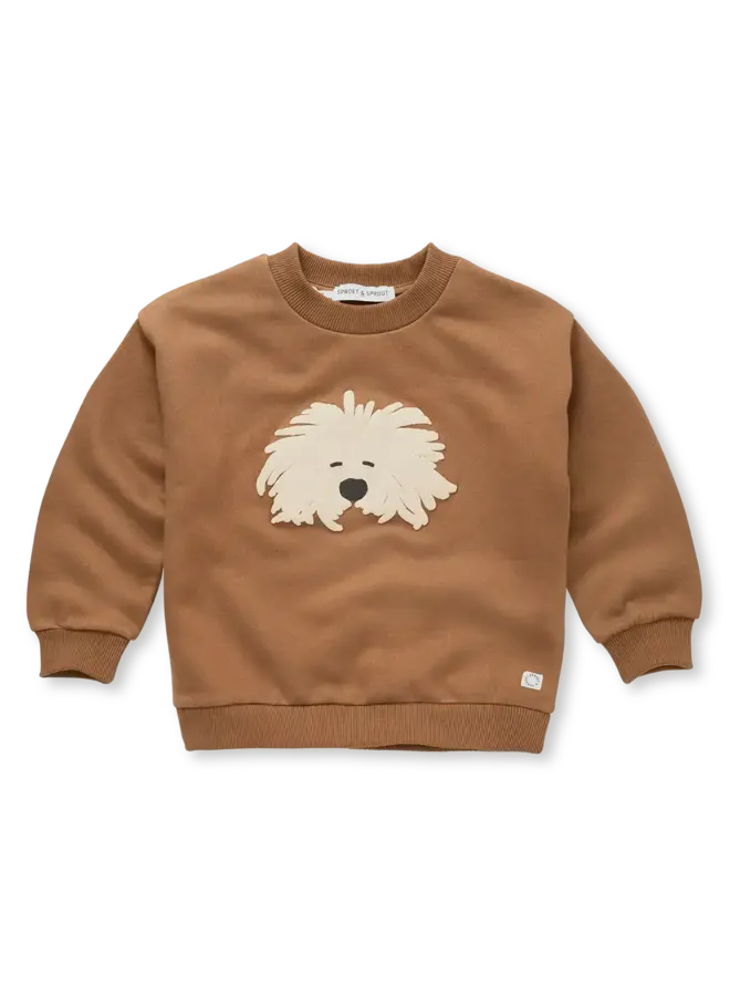 Sweatshirt moustache dog