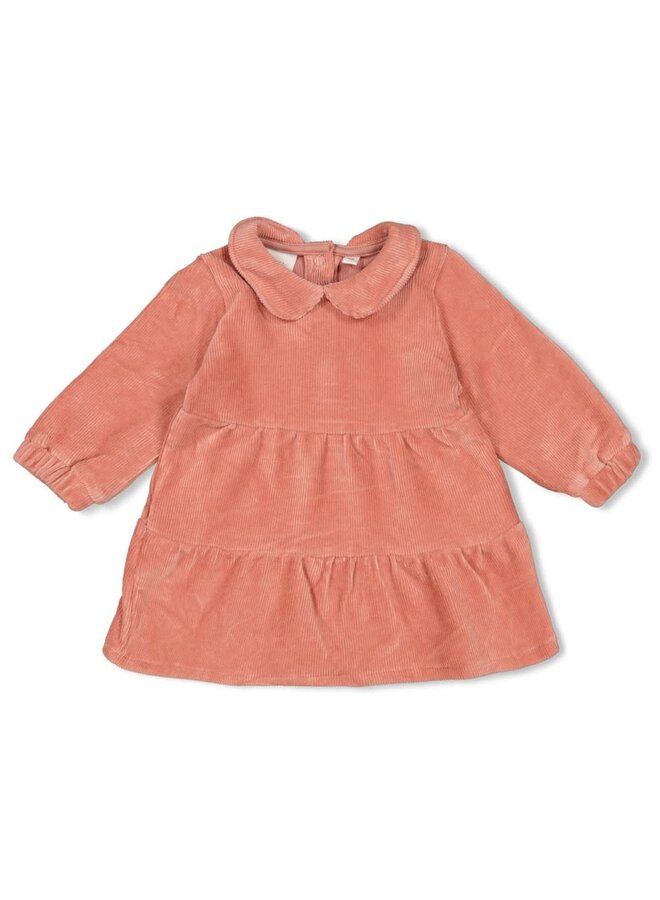 Jurk velours rib - Woodland Bloom
