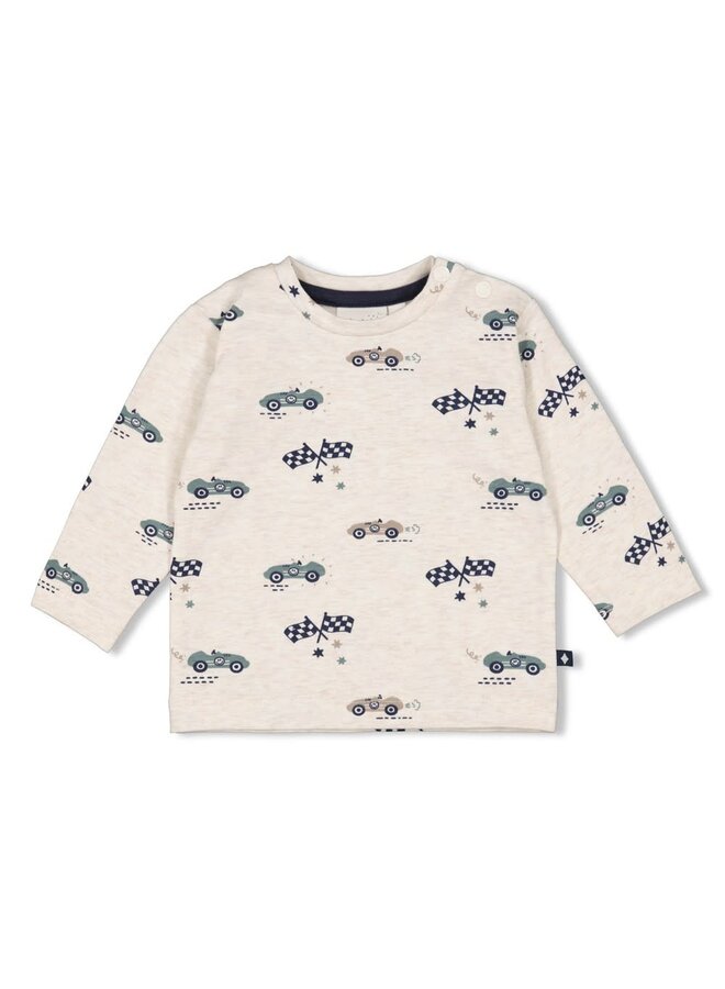 Longsleeve AOP - Let's Go! | Offwhite