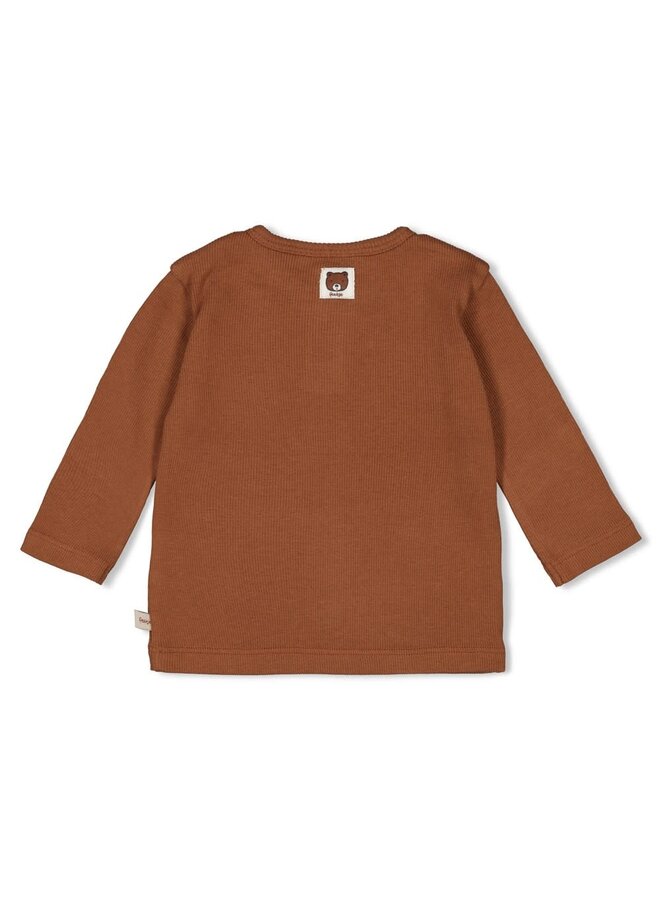 Longsleeve rib - Wild World | Bruin