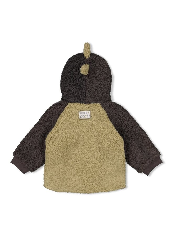 Bouclé jasje met capuchon - Rawrsome