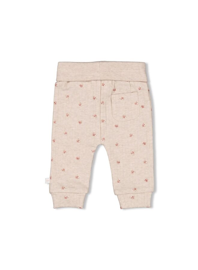 Broek rib AOP - Morning Sun