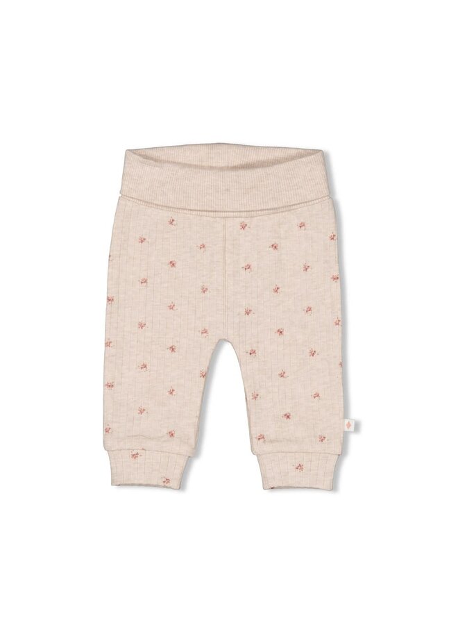Broek rib AOP - Morning Sun