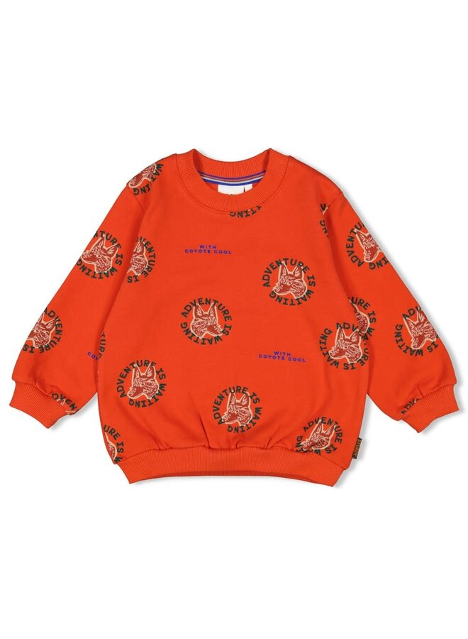 Sweater AOP - Chasing Trails | Oranje