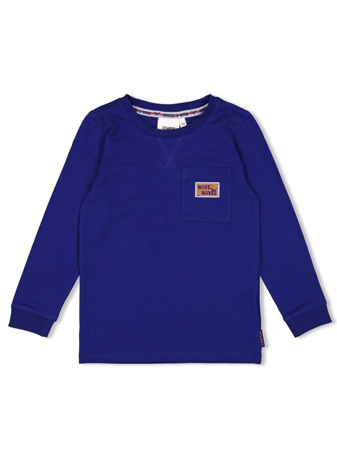 Longsleeve - Waves and Whales | Kobalt