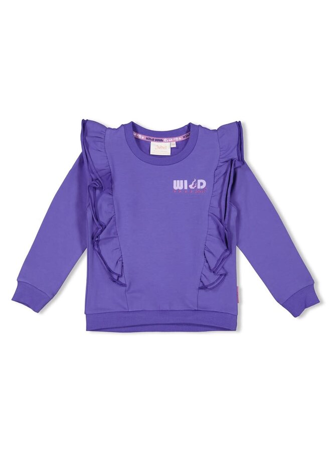 Sweater ruches - Wild Soul | Lavendel