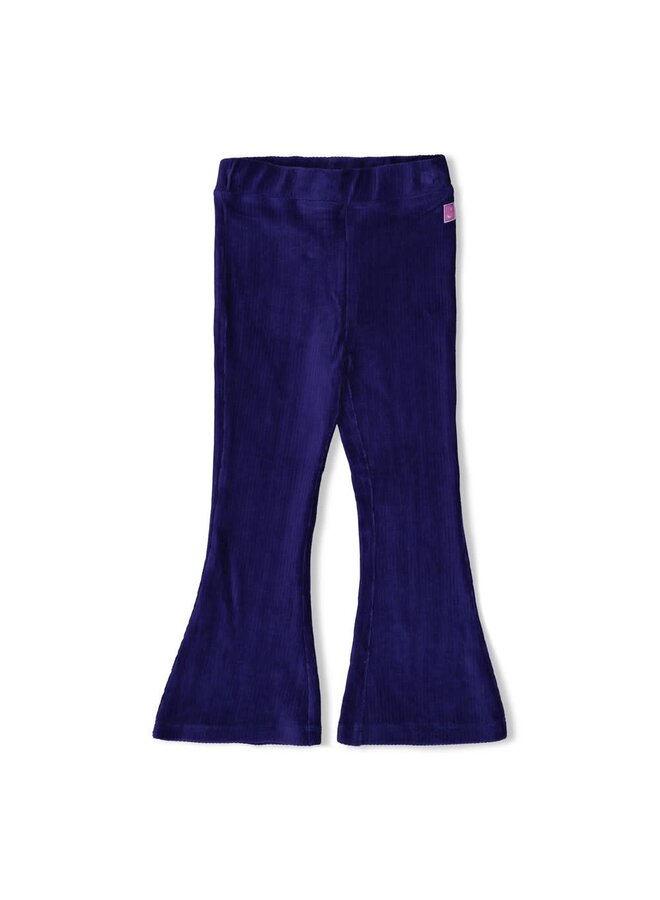 Flared broek velours rib - Wild Soul | Indigo