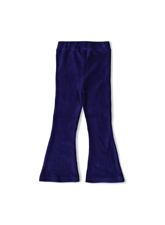 Flared broek velours rib - Wild Soul | Indigo