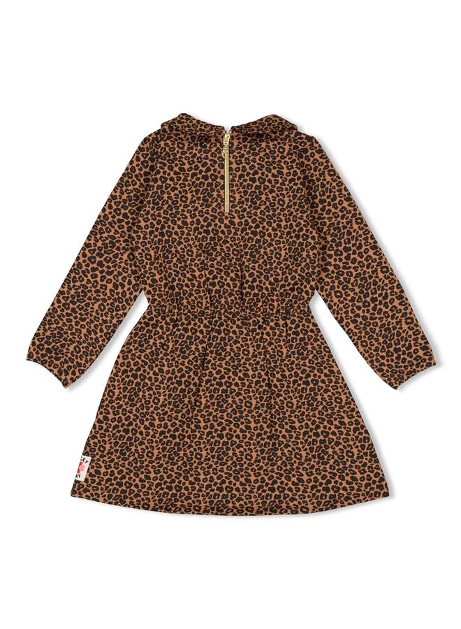 Jurk AOP - Queen Of Hearts | Bruin