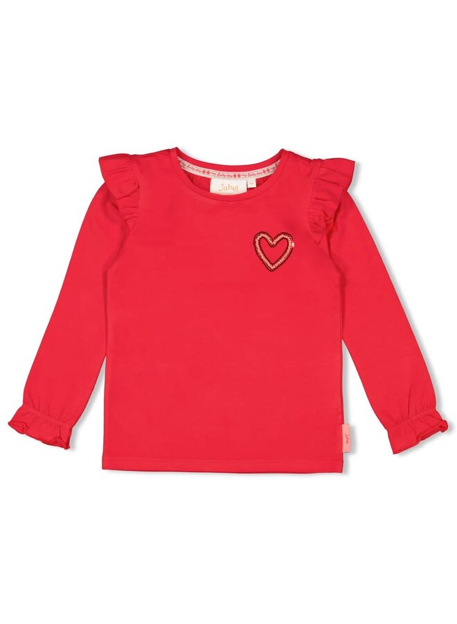 Longsleeve - Queen Of Hearts | Rood