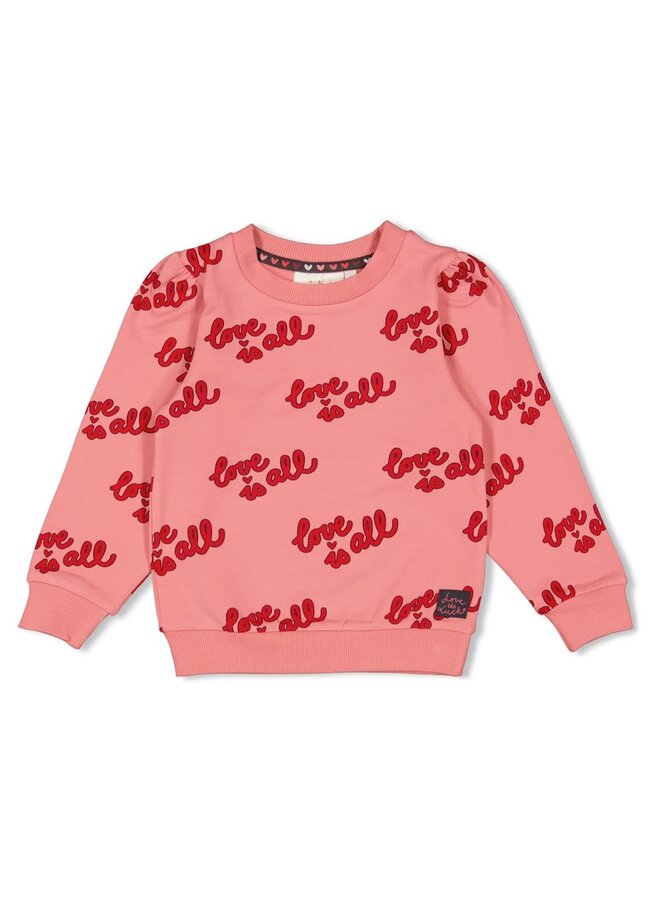 Sweater AOP - Queen Of Hearts |l.Roze