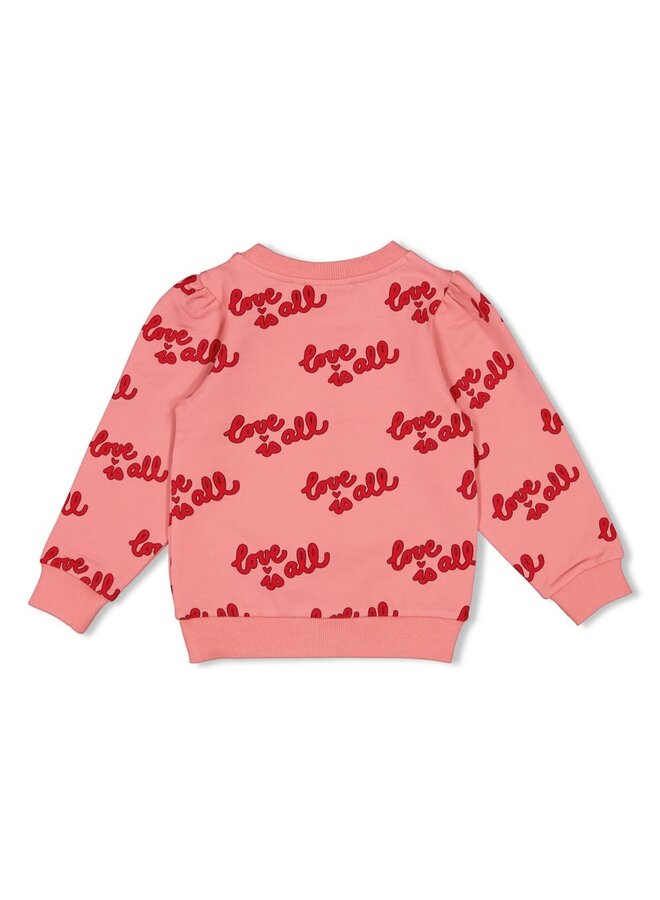Sweater AOP - Queen Of Hearts |l.Roze