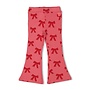 Flared broek AOP - Queen Of Hearts | Roze