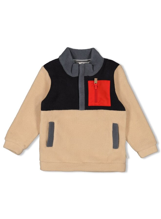 Sweater fleece - Couch Club | Zwart