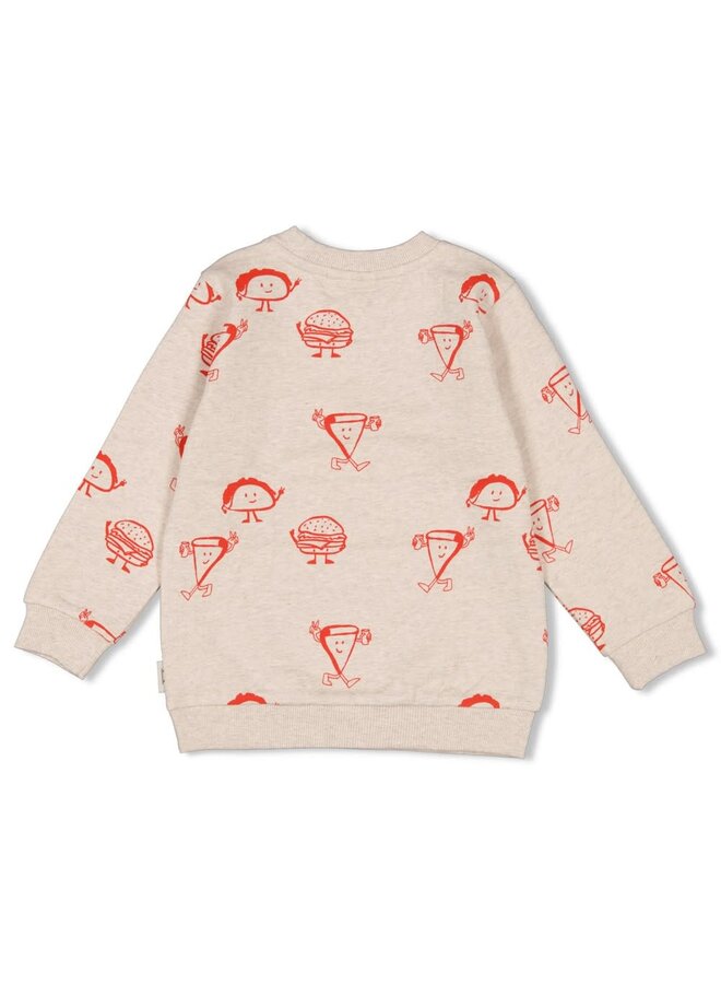 Sweater AOP - Couch Club | Offwhite