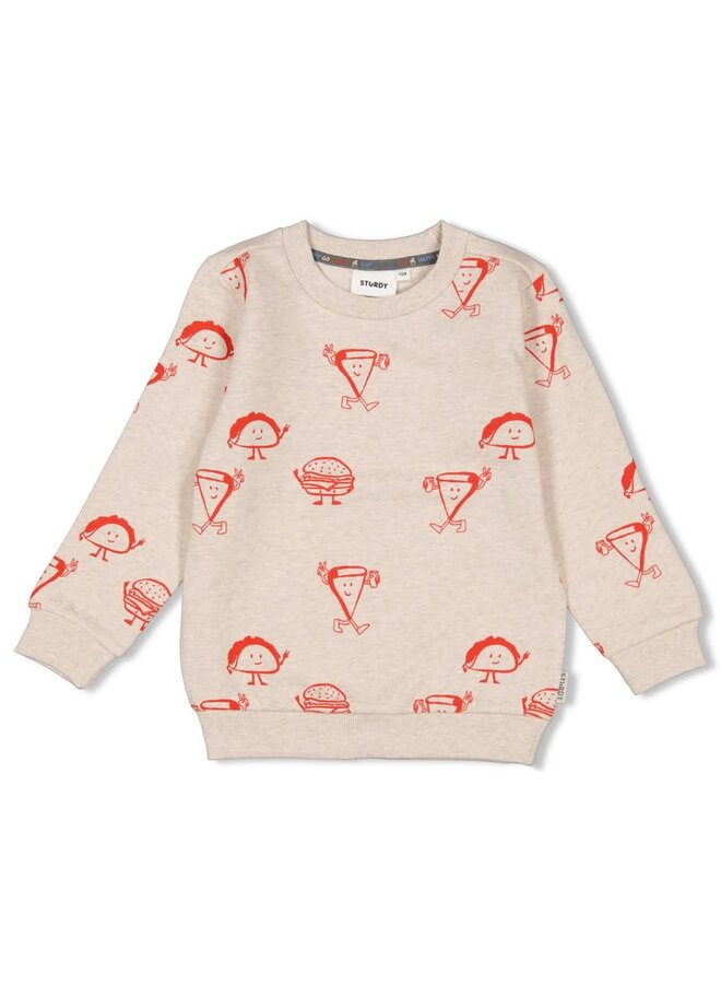 Sweater AOP - Couch Club | Offwhite