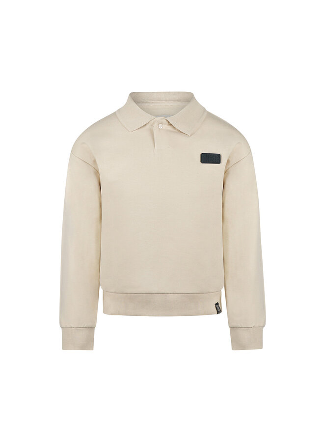 Sweater with polo collar - O56830-37
