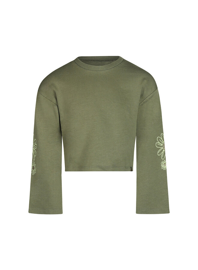 Sweater dropped shoulder cropped - O56958-37