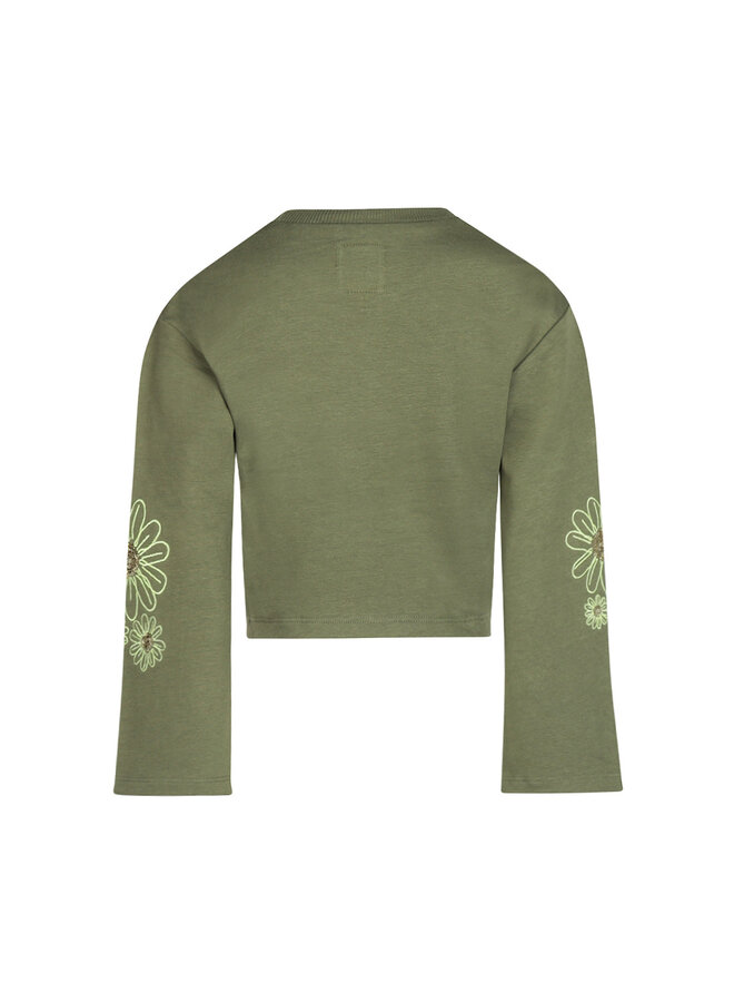 Sweater dropped shoulder cropped - O56958-37