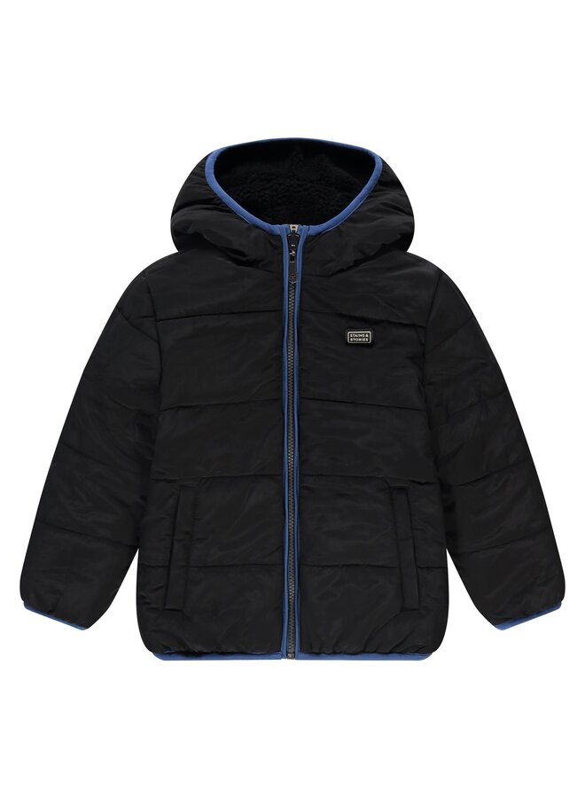 boys winter teddy jacket reversible. 7177