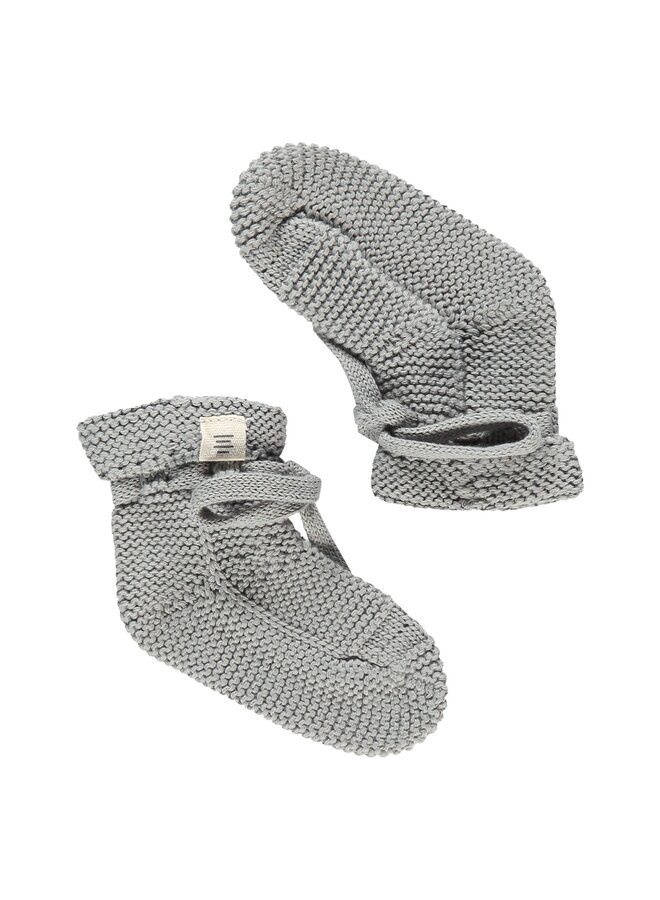 baby slippers - Steel