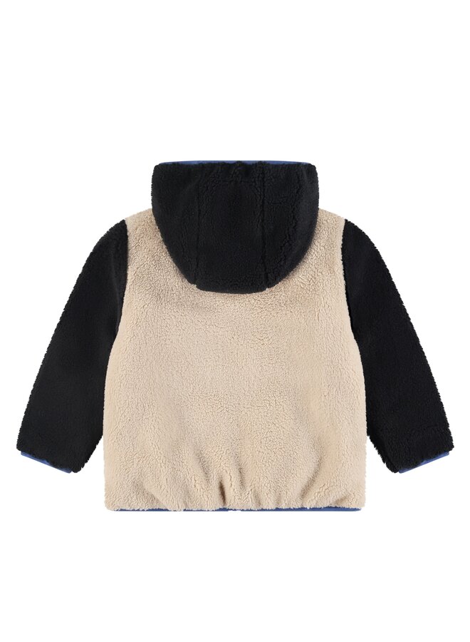 boys winter teddy jacket reversible. 7177