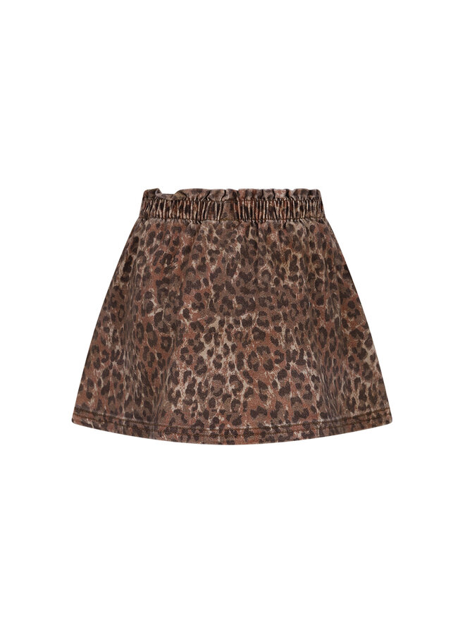 Rosie The New Chapter denim leopard skirt