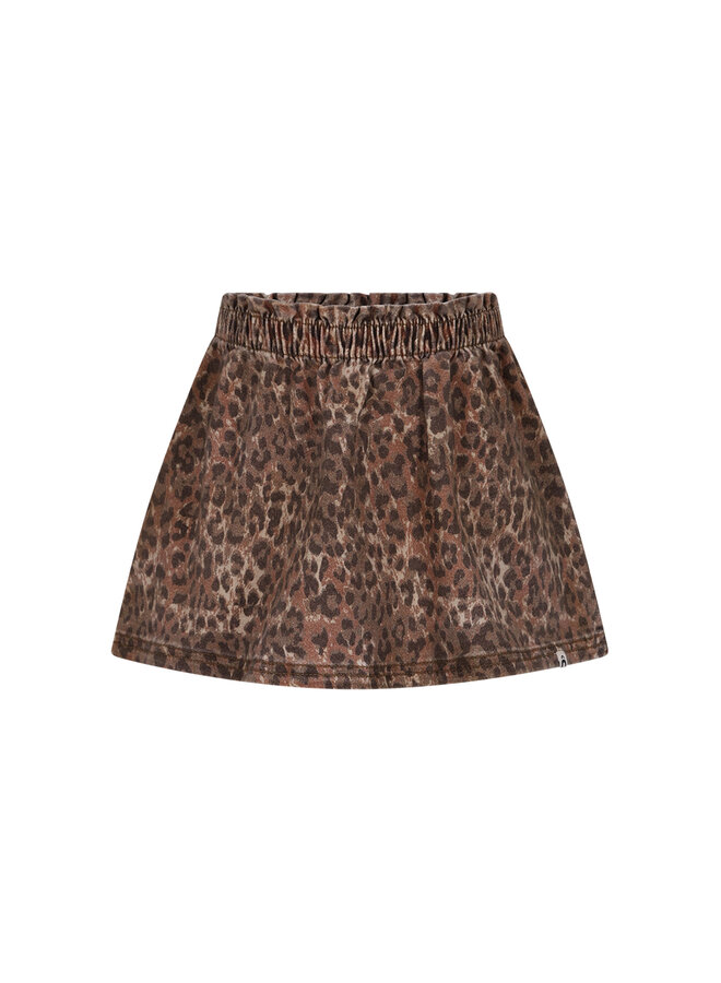 Rosie The New Chapter denim leopard skirt
