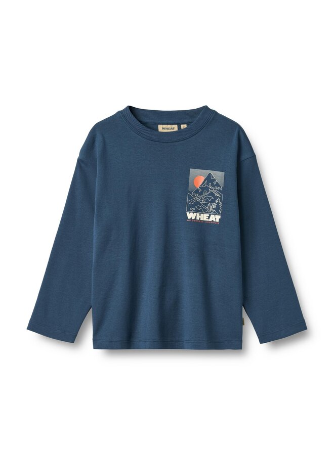 T-shirt L/S print Dixie | 1194