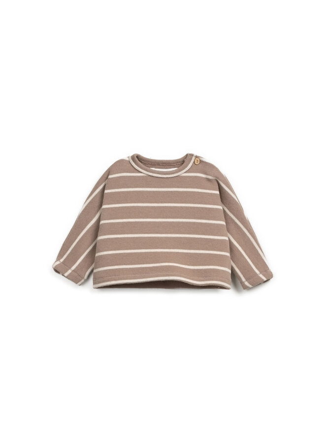 STRIPED JERSEY SWEATER Pencil