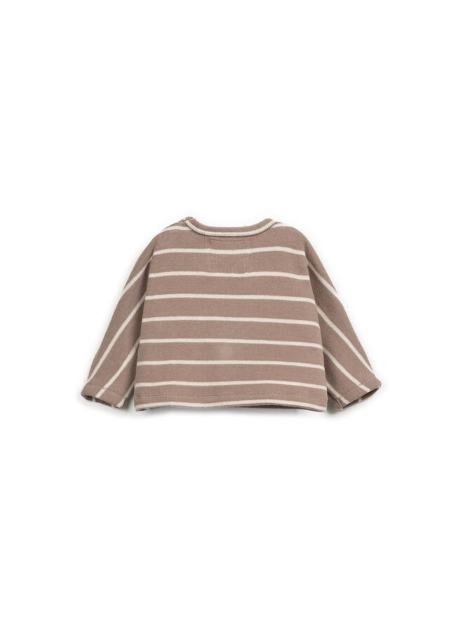 STRIPED JERSEY SWEATER Pencil