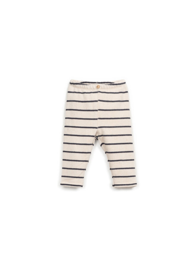 STRIPED JERSEY LEGGINGS Grafite