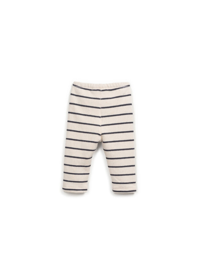 STRIPED JERSEY LEGGINGS Grafite