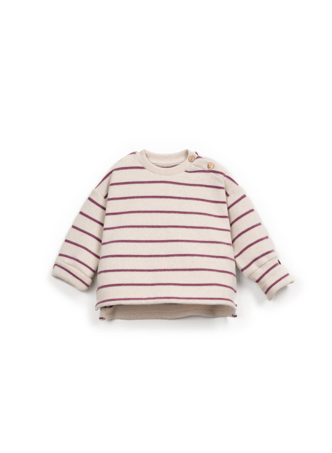 STRIPED JERSEY SWEATER Amora