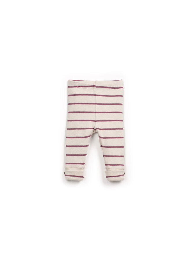 STRIPED JERSEY LEGGINGS Amora
