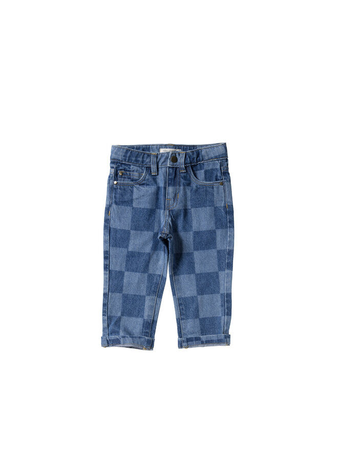 Denim | Straight Leg Jeans | Check