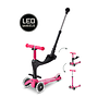 Mini Micro Step Deluxe Push LED | Roze  2-6 jaar