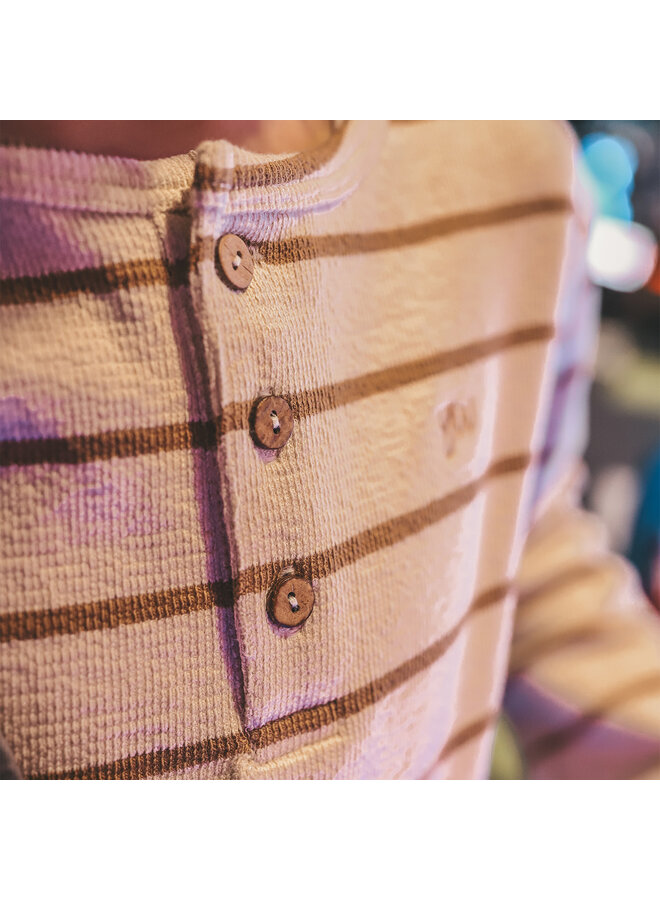 Stripe Terry | Relaxed Granddad Longsleeve