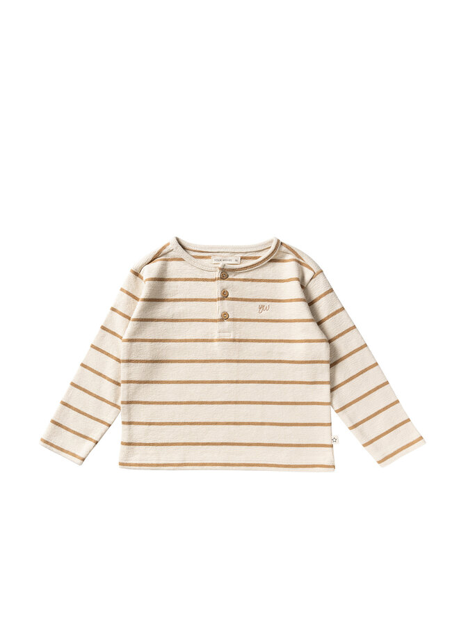 Stripe Terry | Relaxed Granddad Longsleeve