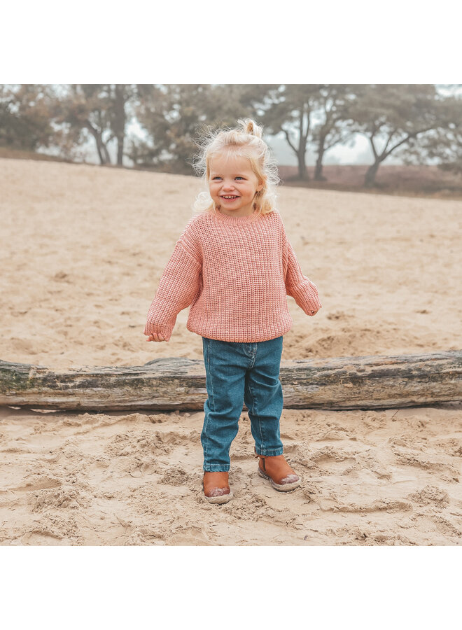 Knit | Chunky Scallop Sweater | Rose