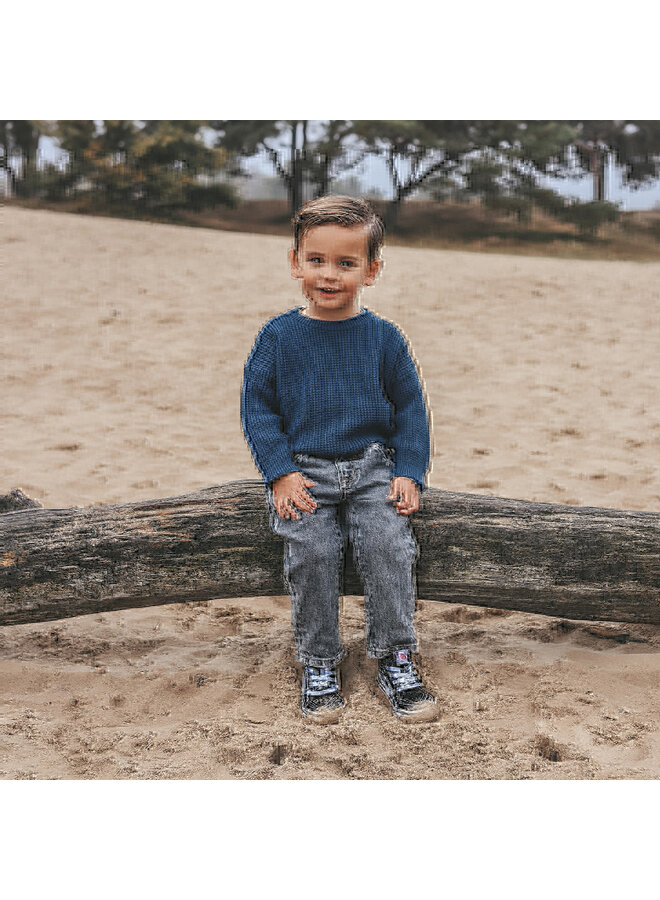 Knit | Chunky Sweater | Blue