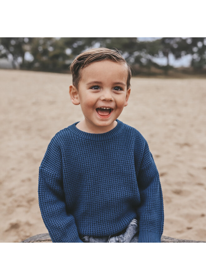 Knit | Chunky Sweater | Blue