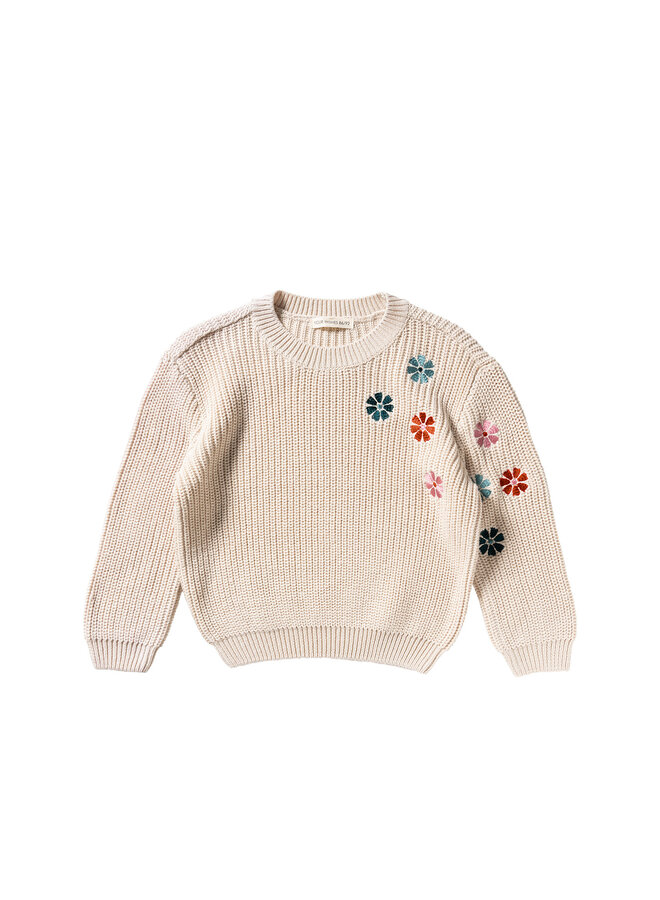 Embroidered Flowers | Sweater