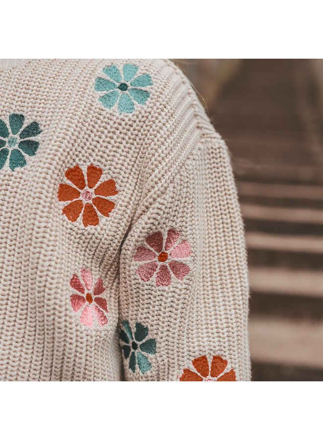 Embroidered Flowers | Sweater