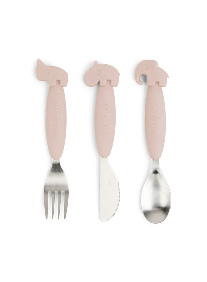Easy-grip cutlery set - Powder
