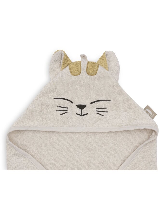 Jollein | Badcape Badstof - Charlie Cat 75 x 75